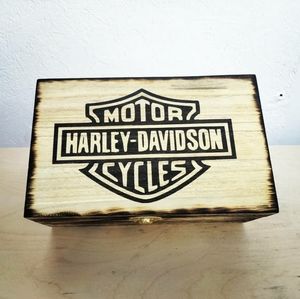 Harley davidson jewelry box/ stash box